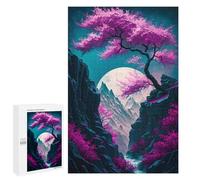 Jigsaw Puzzle for Adults 1000 PCS Magic Neon Tree Teenagers Puzzles Relaxing Games Presents for Women Unique Gifts for Birthday And Christmas 1000 PCS