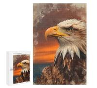 Jigsaw Puzzle for Adults 1000 PCS Majestic Bald Eagle Portrait Jigsaw for Adults Anti-Stress Toys Enhance Memory Birthday And Unique Gifts 1000 PCS