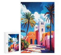 Jigsaw Puzzle for Adults 1000 PCS Muscat Oman Art Jigsaw Brain Teaser Game Precision Cutting Parent-child Interaction 1000 PCS