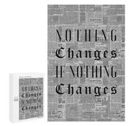 Jigsaw Puzzle for Adults 1000 PCS Nothing Changes Puzzle for Adults Family Games But Fun And Humorous Difficult And Challenge 1000 PCS
