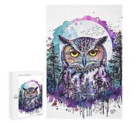 Jigsaw Puzzle for Adults 1000 PCS Owl Wild Life Teenagers Puzzles Brain Teaser Game Analysis And Logic for Is Ideal As A Gift 1000 PCS