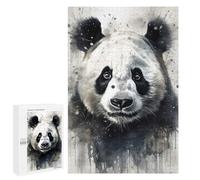 Jigsaw Puzzle for Adults 1000 PCS Panda Beauty Black Ink Teenagers Puzzles Brain Teaser Game Analysis And Logic for Is Ideal As A Gift 1000 PCS