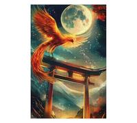 Jigsaw Puzzle for Adults 1000 PCS Phoenix Rising Torii Jigsaw Puzzle Relax Games Home Decoration Unique Gifts for Birthday And Christmas 1000 PCS