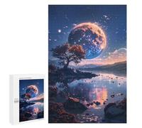Jigsaw Puzzle for Adults 1000 PCS Planet Lake Reflection Jigsaw for Adults Anti-Stress Toys Enhance Memory Birthday And Unique Gifts 1000 PCS