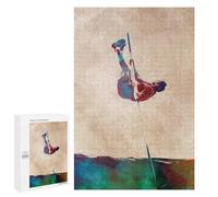 Jigsaw Puzzle for Adults 1000 PCS Pole Vault Watercolor Art Teenagers Puzzles Brain Teaser Game Analysis And Logic for Is Ideal As A Gift 1000 PCS