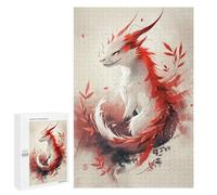 Jigsaw Puzzle for Adults 1000 PCS Red And White Fantasy Creature Artwork Puzzle For Teenagers Difficult Hard Wishlist with Santa Claus Challenging Family Fun Game 1000 PCS