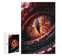 Jigsaw Puzzle for Adults 1000 PCS Red Dragon Eye Teenagers Puzzles Brain Teaser Game Analysis And Logic for Is Ideal As A Gift 1000 PCS