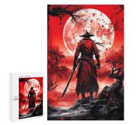Jigsaw Puzzle for Adults 1000 PCS Samurai Moonlit Forest Puzzle for Adults Family Games But Fun And Humorous Difficult And Challenge 1000 PCS