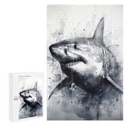 Jigsaw Puzzle for Adults 1000 PCS Shark Inked Marine Hunter Teenagers Puzzles Relaxing Games Presents for Women Unique Gifts for Birthday And Christmas 1000 PCS