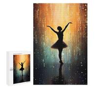 Jigsaw Puzzle for Adults 1000 PCS Silhouette Ballerina Teenagers Puzzles Brain Teaser Game Analysis And Logic for Is Ideal As A Gift 1000 PCS