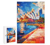 Jigsaw Puzzle for Adults 1000 PCS Sydney Art Jigsaw Brain Teaser Game Precision Cutting Parent-child Interaction 1000 PCS