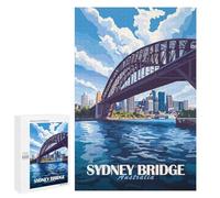Jigsaw Puzzle for Adults 1000 PCS Sydney Harbour Bridge Jigsaw Brain Teaser Game Precision Cutting Parent-child Interaction 1000 PCS