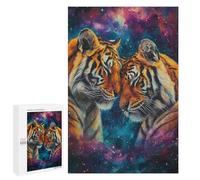 Jigsaw Puzzle for Adults 1000 PCS Two Tigers In Love Teenagers Puzzles Brain Teaser Game Analysis And Logic for Is Ideal As A Gift 1000 PCS