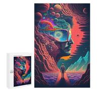Jigsaw Puzzle for Adults 1000 PCS Vibrant Cosmic Journey Jigsaw Brain Teaser Game Precision Cutting Parent-child Interaction 1000 PCS