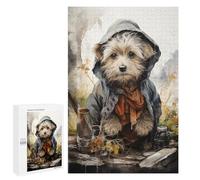 Jigsaw Puzzle for Adults 1000 PCS Wizard Dog Teenagers Puzzles Brain Teaser Game Analysis And Logic for Is Ideal As A Gift 1000 PCS