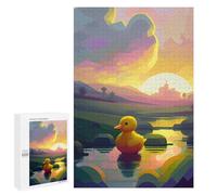 Jigsaw Puzzle for Adults 1000 PCS Yellow Rubber Duck Nature Teenagers Puzzles Brain Teaser Game Analysis And Logic for Is Ideal As A Gift 1000 PCS