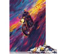 Jigsaw Puzzle For Adults 1000 Piece Cool Motorcycle Racer Diy Creative Puzzle Wooden Jigsaw for 18+ And Adults 500pcs (52x38cm)