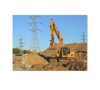 Jigsaw Puzzle for Adults 1000 Piece，Excavator at work on the construction site，DIY Paper Puzzle for Youth Children Development Toys Thick Sturdy Hard Challenging Difficult（50x70cm）-R12