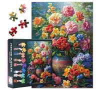 Jigsaw Puzzle for Adults 1000 Piece Flowers in Pots Puzzles Still Life Jigsaw Puzzle Challenging Perfect for Game Finished Size 50x70cm