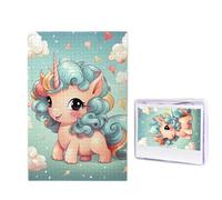 Jigsaw Puzzle for Adults 1000 Piece Funny Challenging Puzzles Cute Animal Rainbow Picture Jigsaw Wooden Puzzle Artwork Family Game Puzzle for Birthday 29.5" x 19.7"