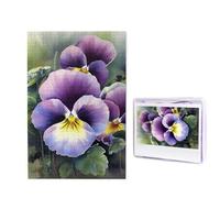 Jigsaw Puzzle for Adults 1000 Piece Funny Challenging Puzzles Pansy Perfection Picture Jigsaw Wooden Puzzle Artwork Family Game Puzzle for Birthday 29.5" x 19.7"