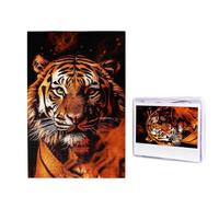 Jigsaw Puzzle for Adults 1000 Piece Funny Challenging Puzzles Tiger in fire Picture Jigsaw Wooden Puzzle Artwork Family Game Puzzle for Birthday 29.5" x 19.7"