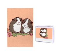Jigsaw Puzzle for Adults 1000 Piece Funny Challenging Puzzles Two Guinea Pigs Hanging Out Picture Jigsaw Wooden Puzzle Artwork Family Game Puzzle for Birthday 29.5" x 19.7"