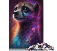 Jigsaw Puzzle For Adults 1000 Piece Galaxy Meerkat Diy Creative Puzzle Wooden Jigsaw for 18+ And Adults 500pcs (52x38cm)