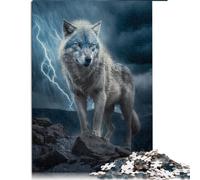 Jigsaw Puzzle for Adults 1000 Piece Jigsaw Puzzle Wolf wooden puzzle for Adults & Kids Age 12 Years Up Fun Puzzles Games Size: 50x75cm