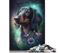 Jigsaw Puzzle For Adults 1000 Piece Space Animal Dachshund Diy Creative Puzzle Wooden Jigsaw for 18+ And Adults 500pcs (52x38cm)