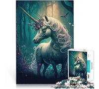 Jigsaw Puzzle for Adults 1000 Pieces A cartoon unicorn Lernspiele DIY Spielzeug Künstlersammlung, Bildende Kunst75x50cm