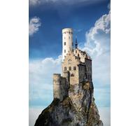 Jigsaw Puzzle for Adults 1000 Pieces A Castle on a Mountain Top Under a Beautiful Sky 50x70cm