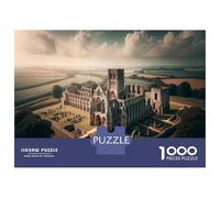 Jigsaw Puzzle for Adults 1000 Pieces Abandoned Gothic Castle Ruins Jigsaw Puzzle Relaxing Games Wall Decoration Difficult And Challenge 70x50cm/1000pcs