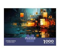 Jigsaw Puzzle for Adults 1000 Pieces Abstract 3D Rendering of Cubes Jigsaw Puzzle Relaxing Games Wall Decoration Difficult And Challenge 70x50cm/1000pcs