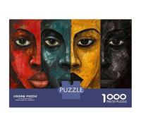 Jigsaw Puzzle for Adults 1000 Pieces Abstract Art Painting Faces Jigsaw Puzzle Relaxing Games Wall Decoration Difficult And Challenge 38x26cm/1000pcs
