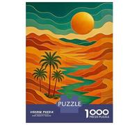 Jigsaw Puzzle for Adults 1000 Pieces Abstract River Scenery Art Jigsaw for Adults Relax Games Hand Speed Race Difficult And Challenge 38x26cm/1000pcs