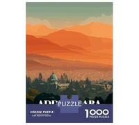 Jigsaw Puzzle for Adults 1000 Pieces, Addis Ababa, Ethiopia Travel Artwork, Stress Relief Activity, Perfect Pieces, 38x26cm/1000pcs
