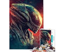 Jigsaw Puzzle for Adults 1000 Pieces Alien Creature Portrait Jigsaw Hands-on Game A Work of Art Unique Gifts for Birthday And Christmas (Size 38x52cm)