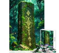 Jigsaw Puzzle for Adults 1000 Pieces An Ancient Forest Monument Anti-Stress Toys Gifts Ideas Hands-on Game Improving Love between Couples size 38x26cm
