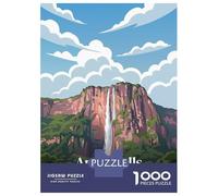 Jigsaw Puzzle for Adults 1000 Pieces Angel Falls, Venezuela Travel Puzzle for Adults Relax Games Perfect Decoration Difficult And Challenge 70x50cm/1000pcs
