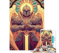 Jigsaw Puzzle for Adults 1000 Pieces Angelic Paladin Magic Card Puzzle for Adults Relaxing Games Birthday Present Unique Gifts for Birthday And Christmas (Size 38x26cm)
