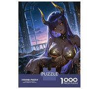Jigsaw Puzzle for Adults 1000 Pieces Anime Devil Girl on Couch Teenager Puzzles Fun Games Staycation Kill Time for Is Ideal As A Gift 38x26cm/1000pcs