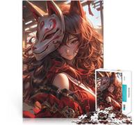 Jigsaw Puzzle for Adults 1000 Pieces Anime Fox Samurai Maid Staycation: Zeit totschlagen Lustiges Geschenk38x26cm
