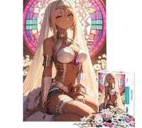 Jigsaw Puzzle for Adults 1000 Pieces Anime Girl Bride in White Gaming Educational Game Learning Educational Toys Great Gifts And Toys for The Whole Family (Size 38x52cm)
