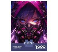 Jigsaw Puzzle for Adults 1000 Pieces Anime Girl Cybergoth Demon Jigsaw for Adults Relax Games Hand Speed Race Difficult And Challenge 38x26cm/1000pcs