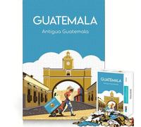 Jigsaw Puzzle for Adults 1000 Pieces Antigua Guatemala Poster Flawless Edge Fun Brain Exercise Toy Cozy Fun Time Xmas Scene Art (50x75cm)