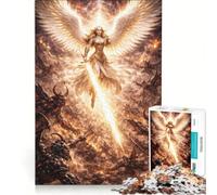 Jigsaw Puzzle for Adults 1000 Pieces Archangel Gabrielle Fights Devil, Relaxing Games, Train Your Brain And Hands, Unique Birthday And Gifts 38x52cm