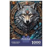 Jigsaw Puzzle for Adults 1000 Pieces Astral Enchanter Wolf Jigsaw for Adults Relax Games Hand Speed Race Difficult And Challenge 52x38cm/1000pcs
