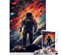 Jigsaw Puzzle for Adults 1000 Pieces Astronaut Asteroid Walking Educational Toy Funny Gift for Educational Game Difficult And Challenge Size 38x26cm