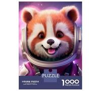 Jigsaw Puzzle for Adults 1000 Pieces Astronaut Baby Red Panda Jigsaw Puzzle Brain Teaser Game Stress Reliever Birthday And Unique Gifts 52x38cm/1000pcs